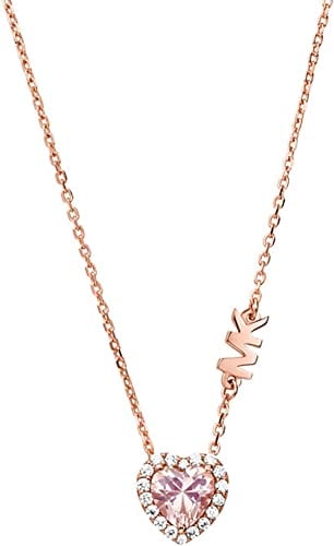 Michael Kors - Premium Halskette Roségold Ton Silber mit Kristall für Damen MKC1520A2791