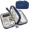 Teskyer Electronics Accessories Organiser Bag, Waterproof Cable Organiser Bag, Travel Gadget Bag, Holiday Essentials for Men Women, 8.5 x 5 Inch, Navy Blue