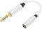 Cavo Adattatore Bilanciato, Cavo Stereo Bilanciato da 4,4 Mm a 3,5 Mm Cavo Adattatore per Cuffie Maschio-femmina di Qualità Premium Connettore Placcato Oro per Lettore