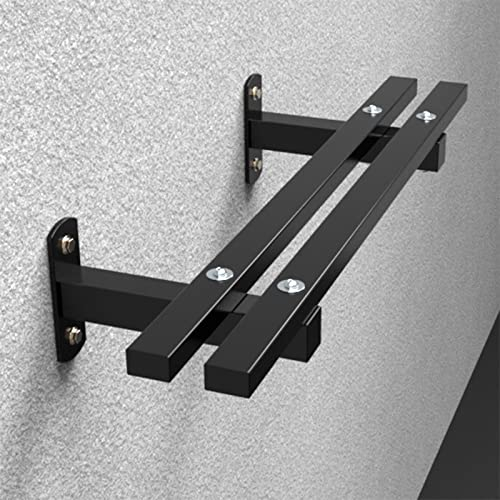 AHDFY Kettlebell Rack zur Wandmontage, Stahl Kettlebells Hantelablage, Gym Organisation für Kettlebells 8 10 12 16 20Kg, Mattschwarz, 80 x 25 x 15cm