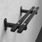 AHDFY Kettlebell Rack zur Wandmontage, Stahl Kettlebells Hantelablage, Gym Organisation für Kettlebells 8 10 12 16 20Kg, Mattschwarz, 80 x 25 x 15cm