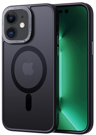 2NSPDRGNI Magnética Funda Compatible con iPhone 11,Traslucida Mate Carcasa Case Cover,Negro