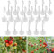 Tomaten Rollhaken Tomaten-Stützrollenhaken mit 15 m Bindfaden langlebiger Garten-Spalier-Pflanzenhaken Hitze Beständige Platzsparend Reben Crop Trellis Rollhaken Für Gurken Loofah Trauben (20 PCS)