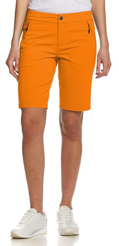 Jeff Green Damen Elastische Schnell Trocknende Kurze Leichte Outdoor Funktions Hose Mina, Farbe:Tangelo, Größe:46