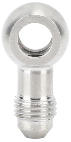 Banjo Fitting Hose End Adapter, Banjo Hose Barb Bolt Fittings, 8mm To An?4 Banjo Fuel Hose Fitting Stainless Steel Male Oil Fuel Hose Fitting Adapter Connector for Pipeline Fluid Flow Control