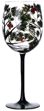 Bicchieri Da Vino Dipinti - Bicchieri Da Vino Decorativi, Bicchieri Da Vino Stagioni | Bicchieri Da Vino Resistenti Al Calore Dipinti Ad Albero, Bicchieri Da Vino Personalizzati Per La Casa