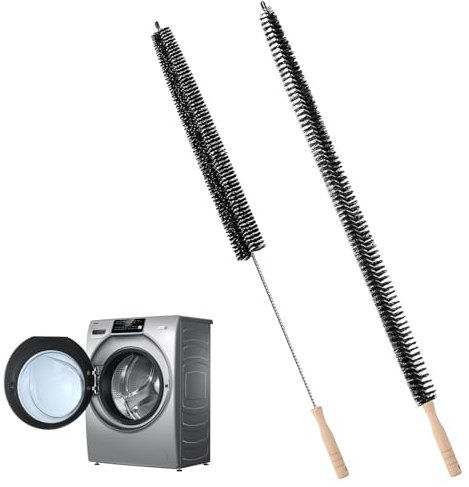 2 Pack Long Radiator Cleaner Brush,Strong and Flexible Cleaning Radiator Brush with Wooden Handle,Multipurpose Radiator Cleaner Duster that Gets Trough Narrow Spaces to Remove Dust and Lin