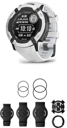 Garmin Instinct 2X Solar – GPS-Smartwatch mit unendlicher Akkulaufzeit im Smartwatch-Modus & QuickFit Bicycle Mount