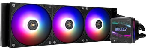 Thermalright Grand Vision 360 ARGB - Radiatore per CPU AIO, per PC 360 specifiche, schermo LCD IPS con risoluzione 480 x 480 e 3,4 pollici, per AM5, Intel 1700/1851, pompa ad alte prestazioni