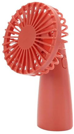 TONXX Ventilador de mano alimentado por pilas, pequeño ventilador de cuello portátil para oficina, camping