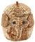 Kobolo Aufbewahrungskorb Elefant aus Wasserhyazinthe, 30x30x30 cm, Korb für Kinderzimmer, Safari, Tierkorb