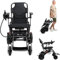 Bidbory Electric Wheelchair, Powered Lightweight Folding Electric Wheelchairs, 500W, 22kg,with Hand Brake and Anti-Tilt Rear Design, Scooter for Seniors
