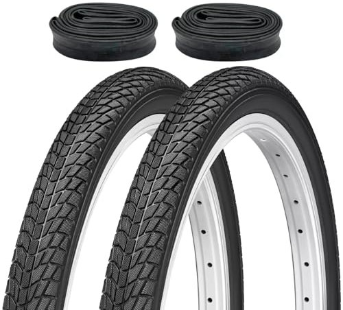2er Set Fahrradreifen 20x2,10 Zoll 54-406 mit Fahrradventil Schläuchen DV