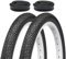 2er Set Fahrradreifen 20x2,10 Zoll 54-406 mit Fahrradventil Schläuchen DV
