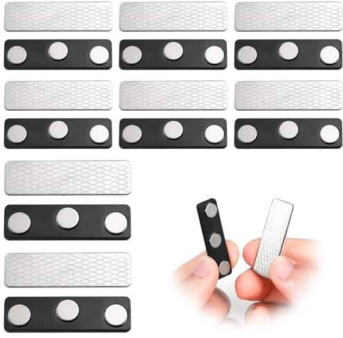 8 Paia Chiusura Magnetica per Tende, Accessorio per Tende Oscuranti, con Adesivo Clip Magnetiche,per Oscuranti