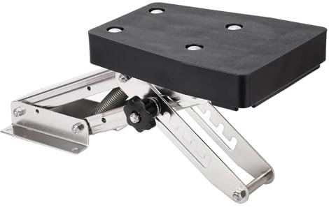 Pretfy Bootsmotor-Ständer Hochleistungslösung Robust 304 Montage Lift Hub-Hubhalter Stahl Außenborder LBS Auxiliary Silber 110 Strich Edelstahlschwarz
