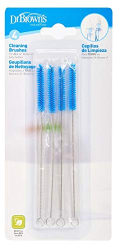 Dr Brown's Baby Infant Cleaning Milk Vent Bottle Teat Brush 4pieces Uk Sale