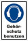 Melis-Folienwerkstatt Aufkleber - Gebots-Zeichen - Gehör-Schutz benutzen - entspr. DIN ISO 7010 / ASR A1.3 – 15x10cm – S00361-006-A +++ in 20 Varianten erhältlich