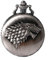 Taschenuhr Kinder Steampunk Wolf Wölfe Muster Mens Chain Schwarz Quartz Arabisch Ziffern Xmas Gift Taschenuhr für Männer