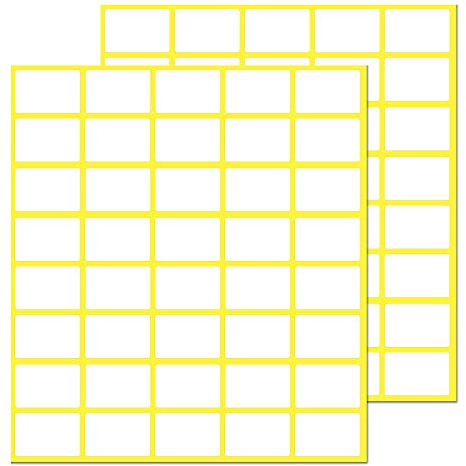 20 x 13 mm, 1000 Pack, Matte White Sticky Labels Stickers - for Price Labels