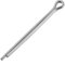 sourcing map Geteilter Splint - 2,5 mm x 35 mm 304 Edelstahl 2-Zinken silberfarbener Verschluss-Clip-Schlüssel 30 Stück