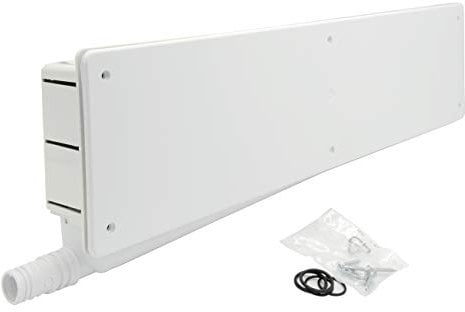 La ventilation FSPR50 Cassette prédisposition installations Easy Box avec évacuation de condensation réversible. Couleur : blanc.