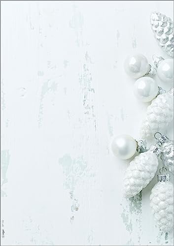 SIGEL DP132 Briefpapier Weihnachten Modern Christmas A4, 100 Blatt, Weihnachtsbriefpapier aus nachhaltigem Papier für Weihnachtspost, Angebote, Einladung, Menükarte