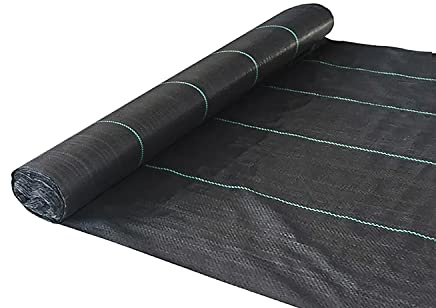 SATURNIA Unkrautvlies (Rolle 0,9 x 10 Meter), Unkraut-Netz, Geotextilien-Netz, Gartengewebe, Unkrautschutz, Gartengewebe,