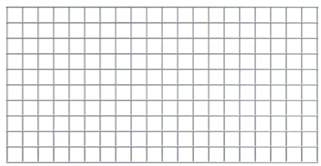 GABIONA Grille de gabion 5 x 5 cm (100 x 50 cm)