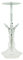 WD Hookah Shisha Wasserpfeife A40A-9 Silver-Clear