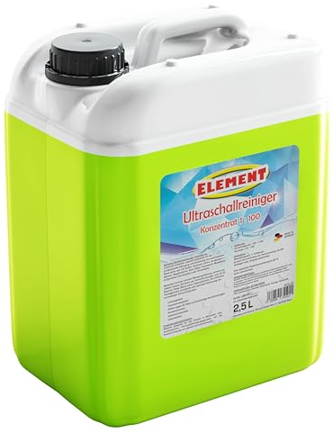 Ultraschallreiniger I Konzentrat 1:100 I 2,5 Liter I zur Reinigung von Brillen, Schmuck, Uhren, Münzen und sonstiger Kleinteile im Ultraschallbad