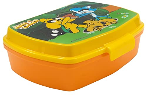 ALMACENESADAN 4829, Schulbeginn Mike Crack; bestehend aus rechteckiger Brotdose, mehrfarbig, wiederverwendbar, BPA-frei.