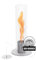 höfats - Spin 900 gris nuevo modelo con tiempo de combustión prolongado gracias a la innovadora tecnología de combustión: chimenea de bioetanol líquida, fuego de mesa de acero inoxidable, chimenea de