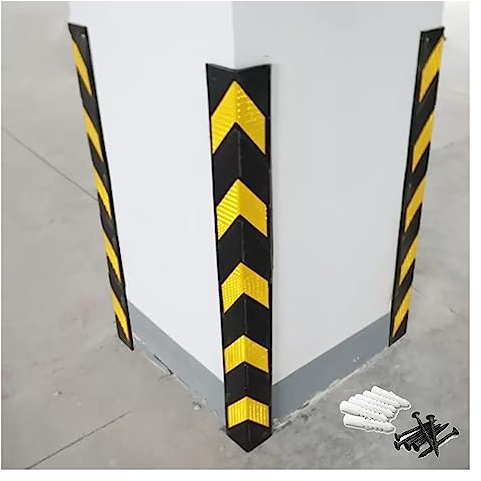 YJEUZCD Protector Columnas Garaje, Goma Columna Bandas Anticolisión Reflectante Protector De Esquina, Garaje Protección Esquinas Protectores, 1 Cm De Espesor (Color : Yellow, Tamaño : 5pcs-80cm)