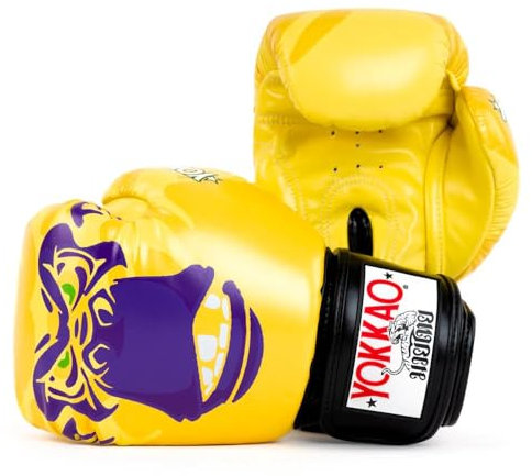 YOKKAO Muay Thai Primate Handschuhe, Gelb, 340 g