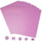 12 Blatt Rosa Glitzerpapier zum Basteln und Gestalten,21x29.7cm A4 Glitzer Papier,250g/m² Glitterkarton Bastelpapier für DIY Grußkarten Scrapbooking Glitter Craft Paper Cardboard