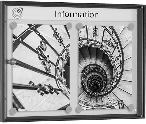 kaiserkraft | Schaukasten METALLIC | Querformat | für 2 x DIN A4