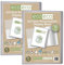 eco-eco Lot de 2 porte-vues transparents à 10 pochettes Format A4 50% recyclé avec pochettes en plastique Eco125 x 2