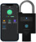 Dhiedas Cadenas à empreintes digitales avec clé, 64 mm pour extérieur avec application pour téléphone, cadenas avec anse en acier de 8 mm pour garage, portail, abri de jardin, clôture, entrepôt, 8000