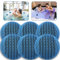 JULMELON Lot de 6 absorbeurs d'écume de jacuzzi et de piscine réutilisables, éponge absorbant l'huile, filtre flottant lavable pour garder l'eau claire propre pour piscine, baignoire, jacuzzi