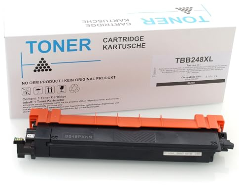 ABC Kompatibler Toner für Brother TN248XLBK Schwarz 3000 Seiten HL-L3220cw HL-L3220cwe HL-L3240cdw HL-L8230cdw HL-L8240cdw MFC-L3740cdw MFC-L3740cdwe MFC-L3760cdw MFC-L8340cdw MFC-L8390cdw