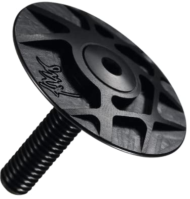 WANGZEYU Steuersatz Kappe Tune-Cap Fahrrad-Headset-Vorbaukappen aus Aluminium mit Schrauben for MTB, Rennrad, Mountainbike, Abdeckung, obere Kappe Stem Cap (Color : Noir)