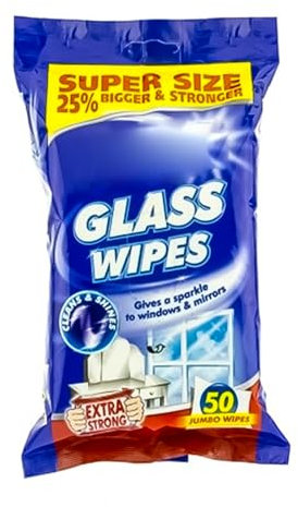 Zale Yardley Glass Cleaning Wipes Window Glass Cleaning Kit, Glass Screen Cleaner, Streak Free, Perfect Cleaning Car Glass Drying Towel, Car Accessories (Exra Large)