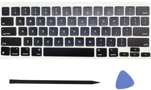 Replacement US Keyboard Full Set of Keycap Keys and Tool Applicable for ipad Pro/Air 11/13“ Magic Keyboard (MKB-4 Black)