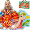 QUOKKA Glitter Floor Puzzles for Kids Ages 3-5 - 60x90 cm 48 Pc Puzzles for Toddlers 2-4 - Shaped Large Giant Educational Toddler Puzzles Ages 24+ Months - Snail Toy Activity Game for Boys and Girls
