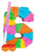 Nummer 6-Piñata-Set mit Stab und Augenbinde - Blauer Stick - Mexikaner Kinder Mädchen Jungen Geburtstagsfeier Parteien Spiele Dekorationen Bausatz - Von Fax Potato