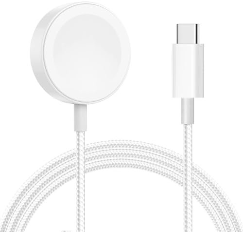 Upgraded iWatch Charger, USB C Magnetic Watch Charger Fast Charging Portable Wireless Charging Cable Compatible with Watch Series 9/8/7/Ultra/Ultra 2/SE 2/6/5/4/3/2/1/SE1