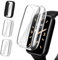 ivoler 3 Piezas Funda con Protector de Pantalla para Xiaomi Smart Band 7 Pro/Xiaomi Mi Band 7 Pro, Protección Completa Carcasa Delgado Suave TPU Anti-Arañazos Case, 2 Transparente + 1 Negro