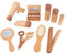 Holz Make -up -Spielzeug, Tun Sie Make -up -Kit mit Haartrockner Spiegel für Mädchen