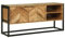 Brokky 374111 Mobile TV 110x30x50 cm Legno Massello di Acacia Mobile TV Mobile Porta Televisore,Mobiletto Industriale Tavolino Basso Vintage Console per Salotto